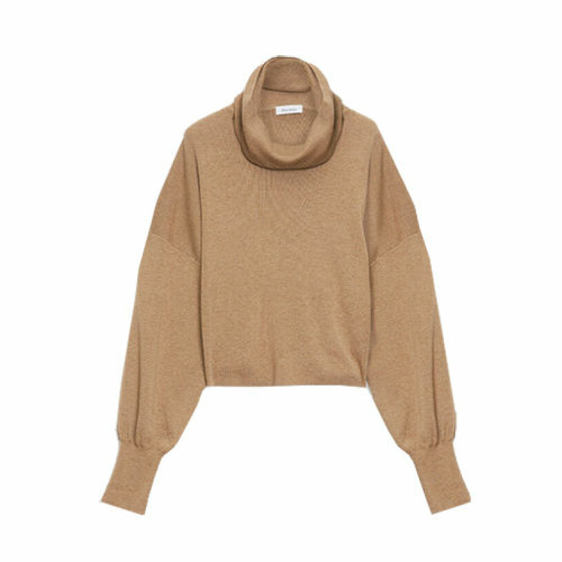 beige stickad tröja från rodebjer
