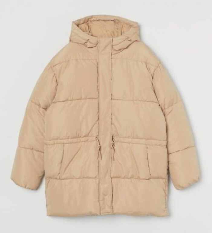 vadderad jacka H&M