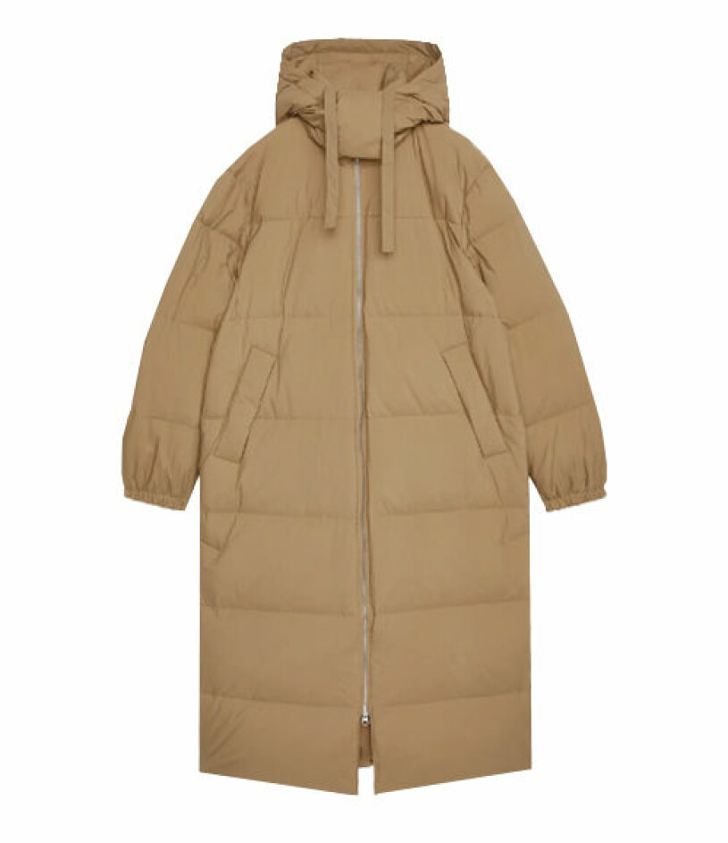 beige vinterjacka från arket