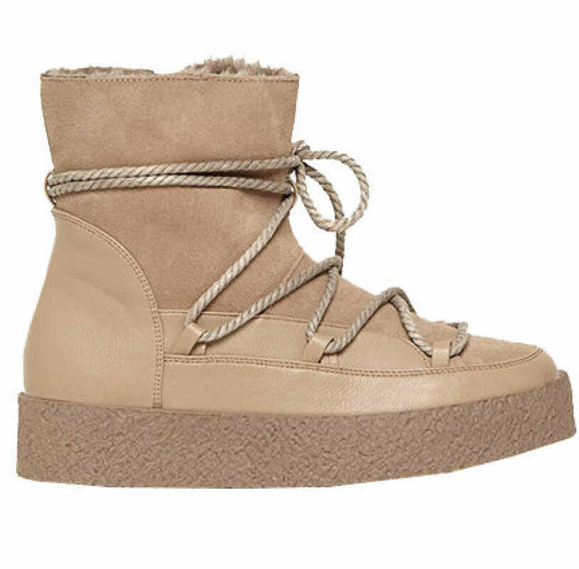 beige vinterskor duffy