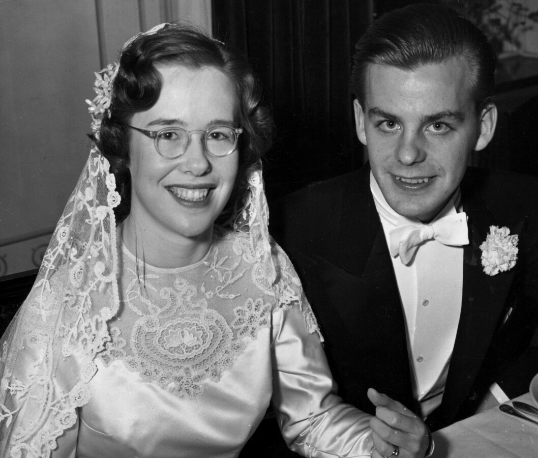 Bengt Öste med sin första hustru, Ann-Margret Holmgren.