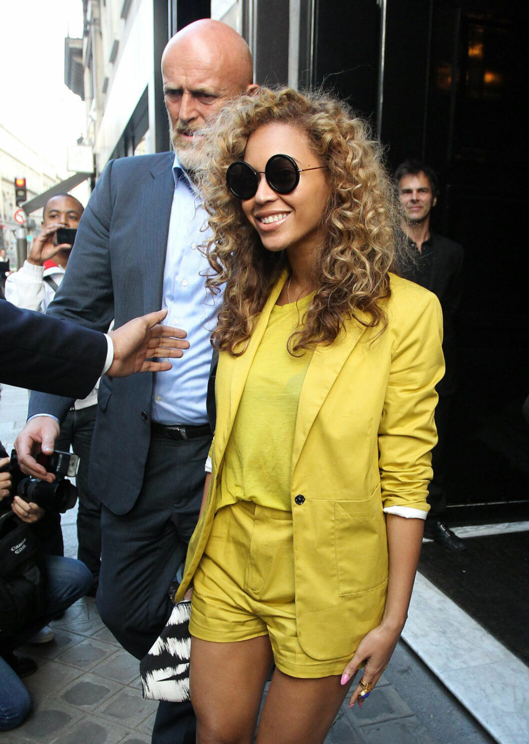 Beyoncé var fast besluten att tappa all bebisvikt på tre månader efter Blue Ivys födsel. På bilden har det gått fem månader sedan förlossningen. Foto: IBL Beyoncé 2012, fem månader efter Blue Ivys förlossning.