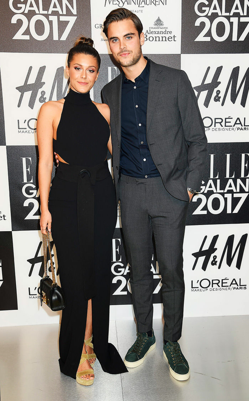 <em>Foto: Karin Törnblom/TT</em> En bild på Bianca Ingrosso och Phillipe Cohen på ELLE-galan 2017.