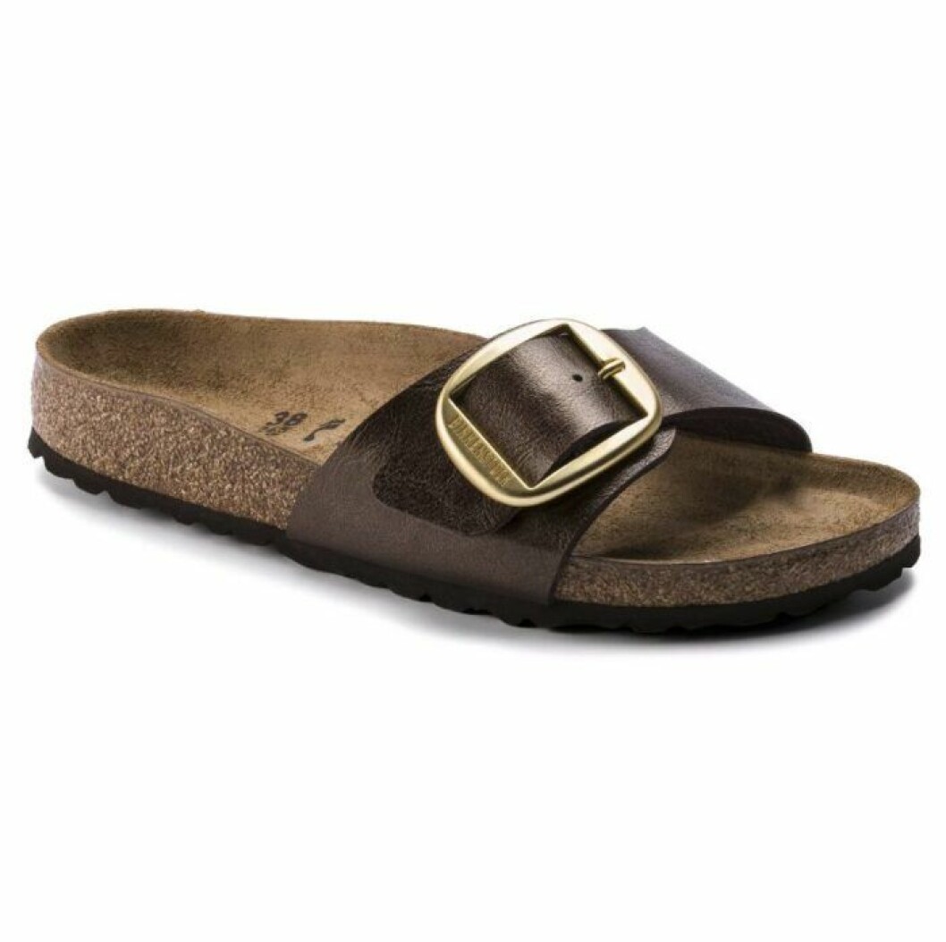 Birkenstocktoffla med stort spänne