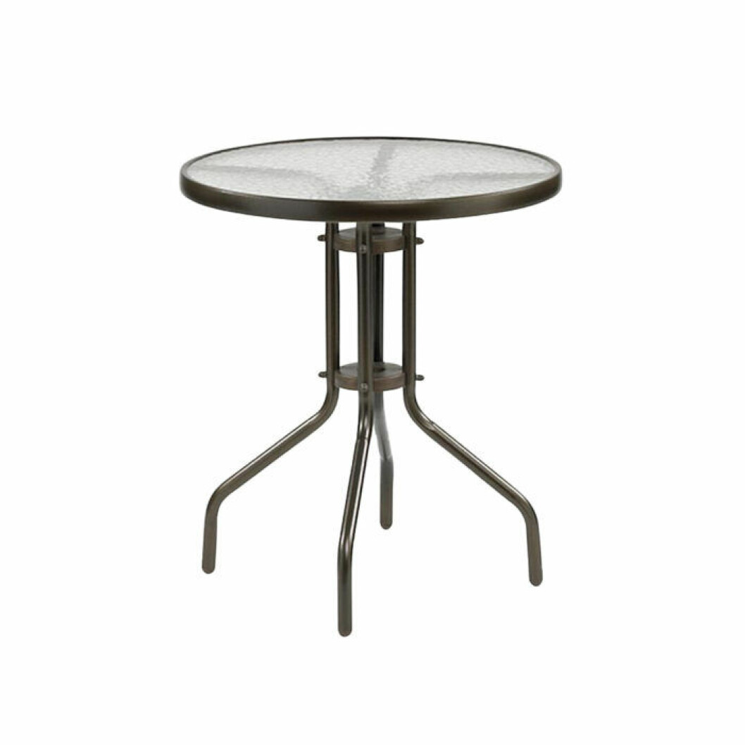 Litet bord med glasskiva, Alvdalen, 60 cm, 399 kr. <a href="http://www.awin1.com/cread.php?awinaffid=439045&awinmid=12846&clickref=billiga-balkongmobler&p=https%3A%2F%2Fwww.homeroom.se%2Fhillerstorp%2Falvdalen-bord-o60-cm%2F1525158-01" target="_blank" rel="noopener">Här kan du köpa den</a>. budgetmöbler till balkongen litet bord