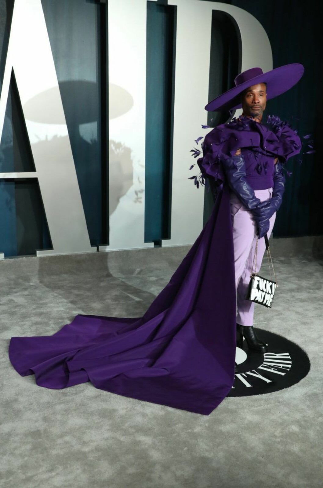 Billy Porter. Billy Porter i lila klänning