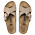 Sandaler i ljusbrun mocka. Korsade remmar och spänne. Sandaler från Birkenstock.