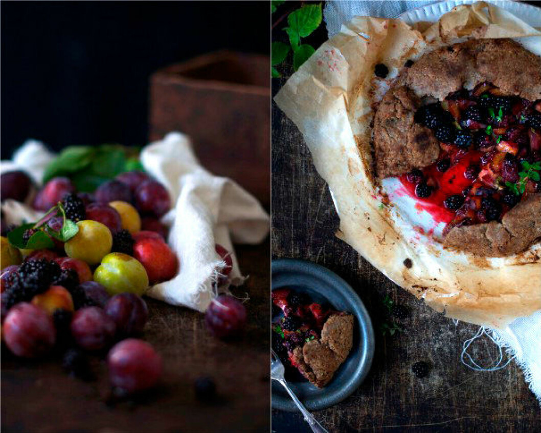 Verbena & Timjan Infuserad Plommon & Björnbärsgalette