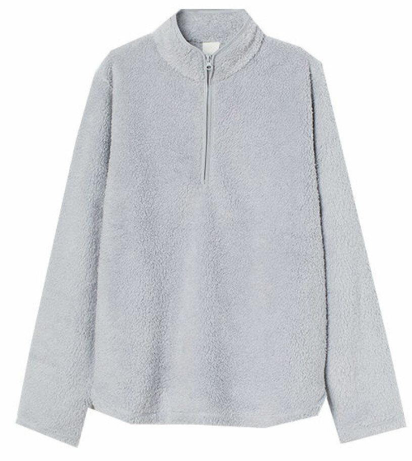 blå fleece hm