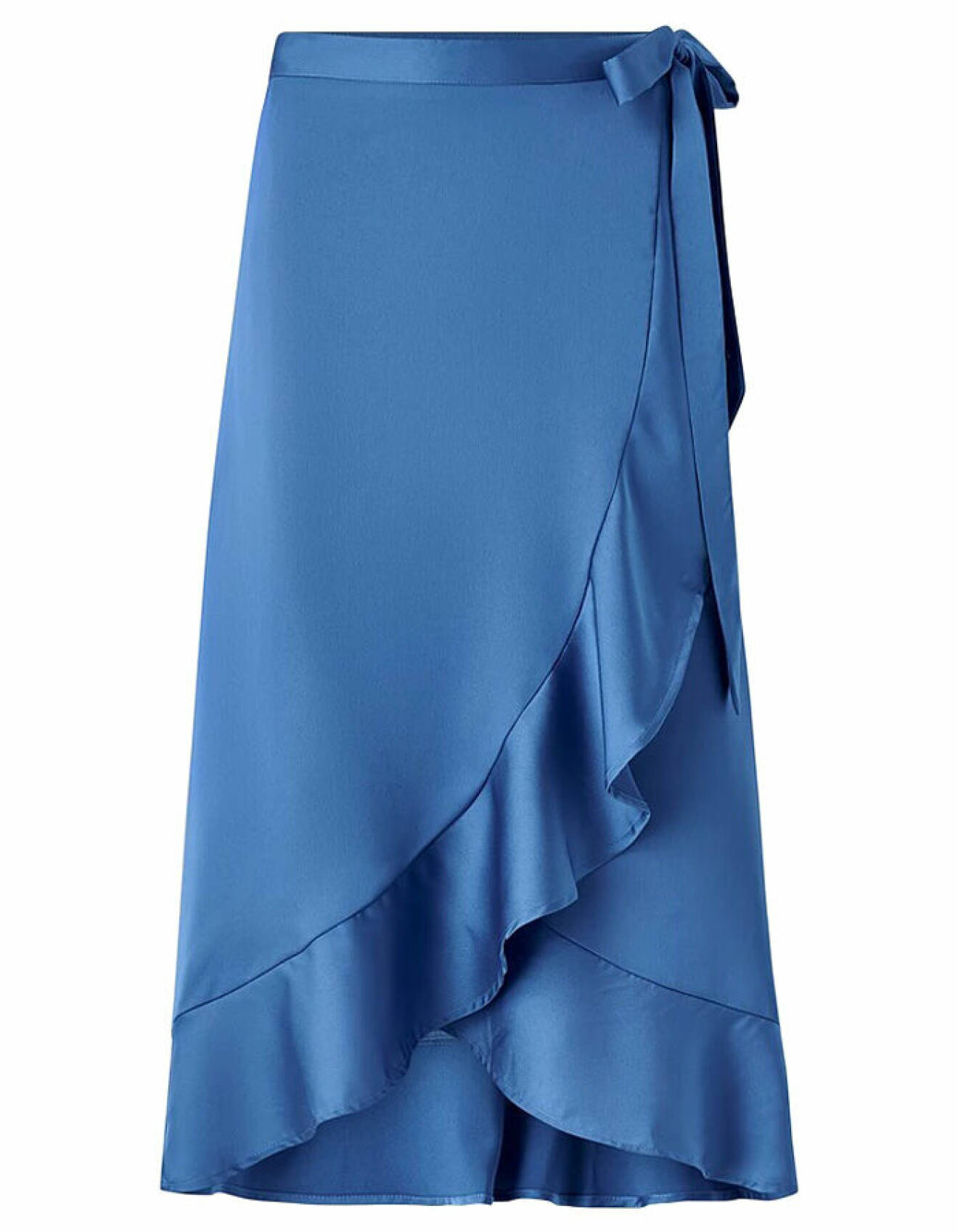 blå kjol med omlott från vila