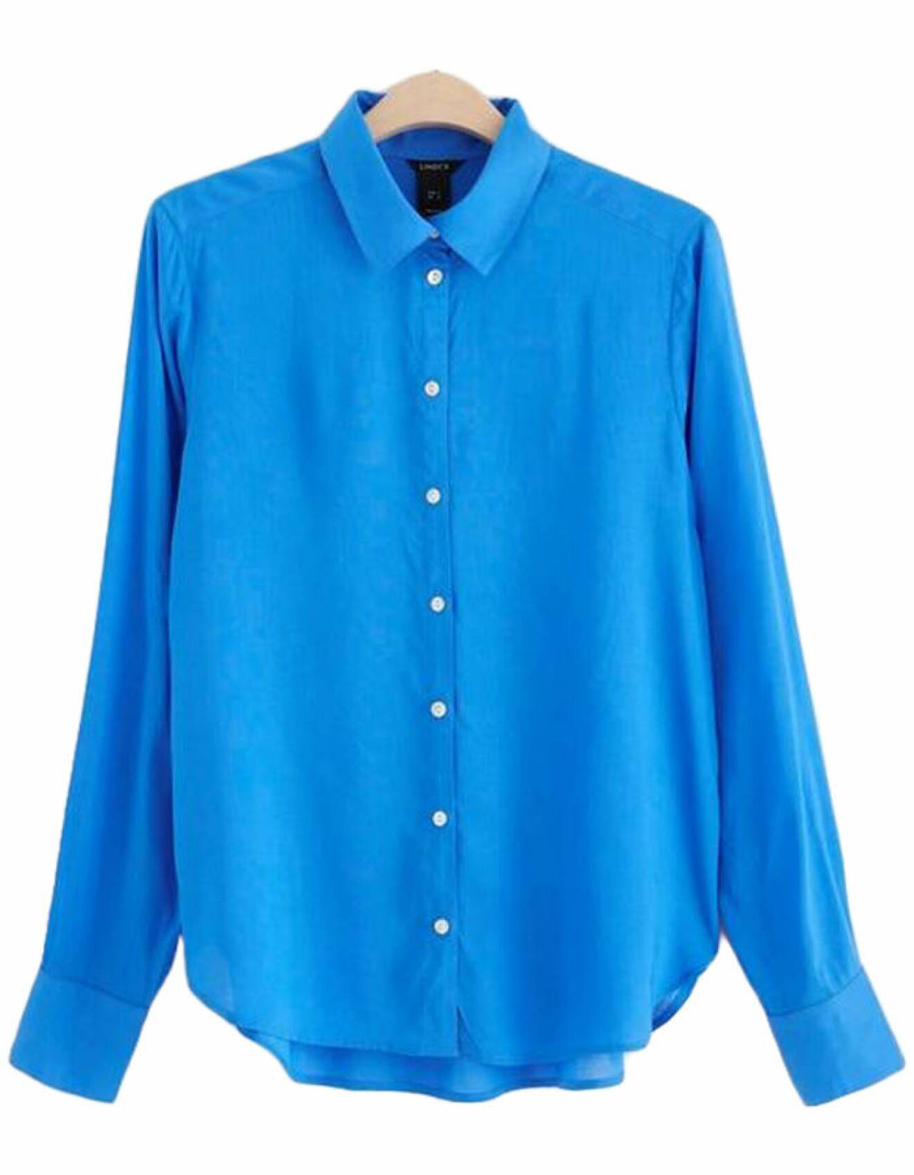 blå skjorta för dam från lindex