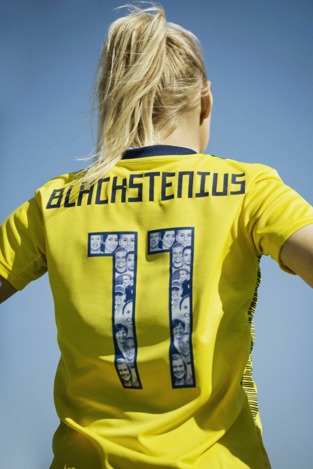 Kvinnliga förebilder på damlandslagets VM-tröja