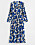 Blåvit mönstrad klänning, H&amp;M