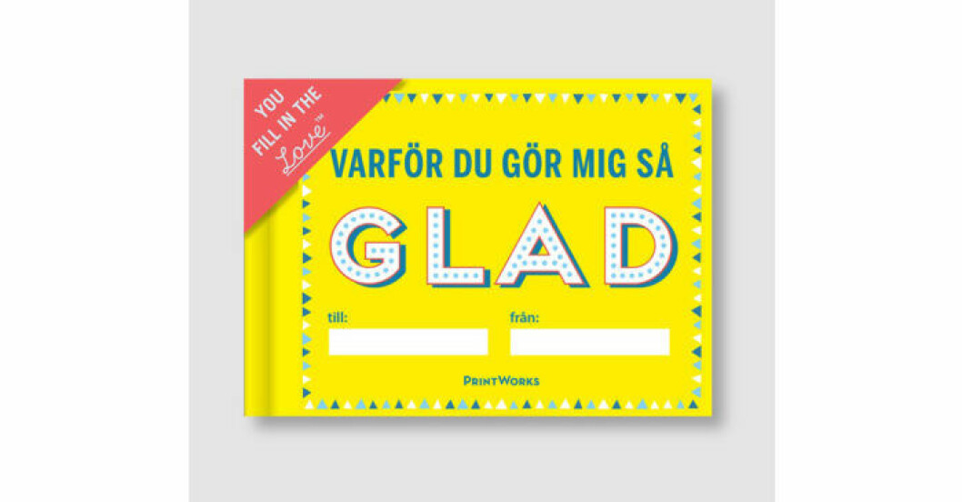 Personlig och romantisk fylla-i-bok från Printworks