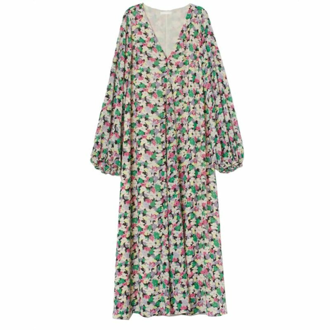 Blommig långklänning från H&M