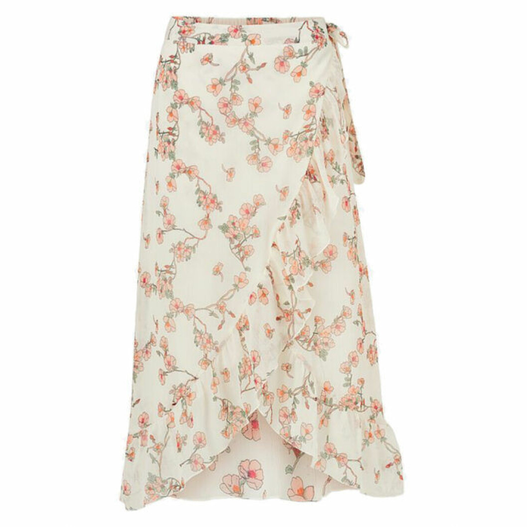 Blommig omlottkjol