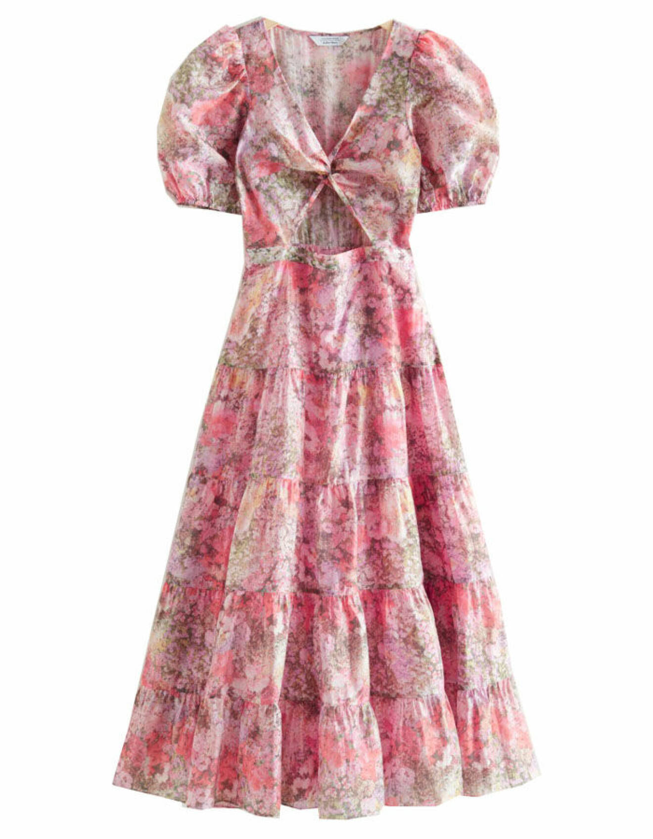 blommig rosa klänning med cutout för dam från &amp; Other Stories 2022