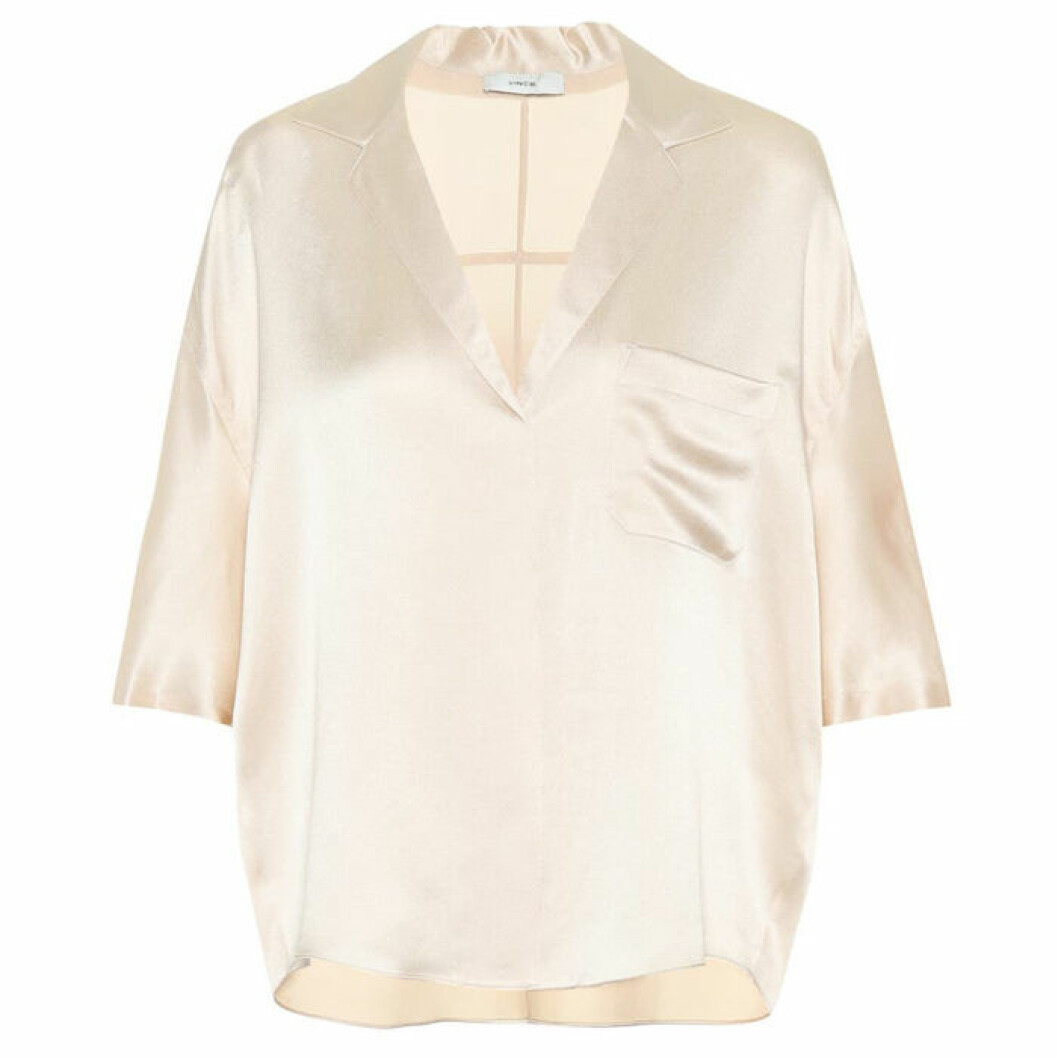 Blus i silke