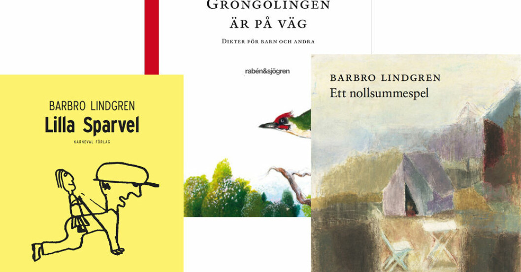 Tre omslag från Barbro Lindgrens böcker.