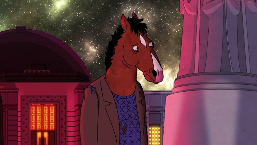 <em>BoJack Horseman</em> är den animerade tv-serie som sänts längst på Netflix. En bild på karaktären BoJack Horseman från den animerade tv-serien med samma namn.