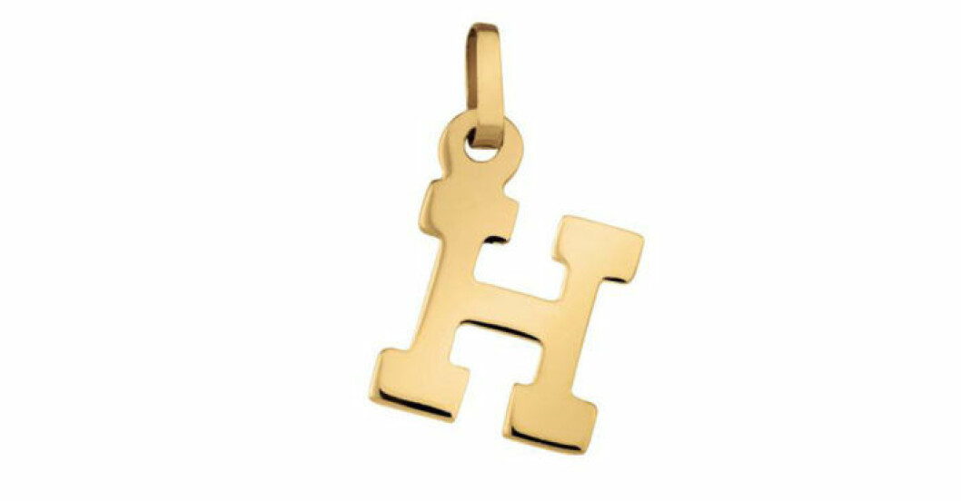 Halsband med bokstav från Guldfynd