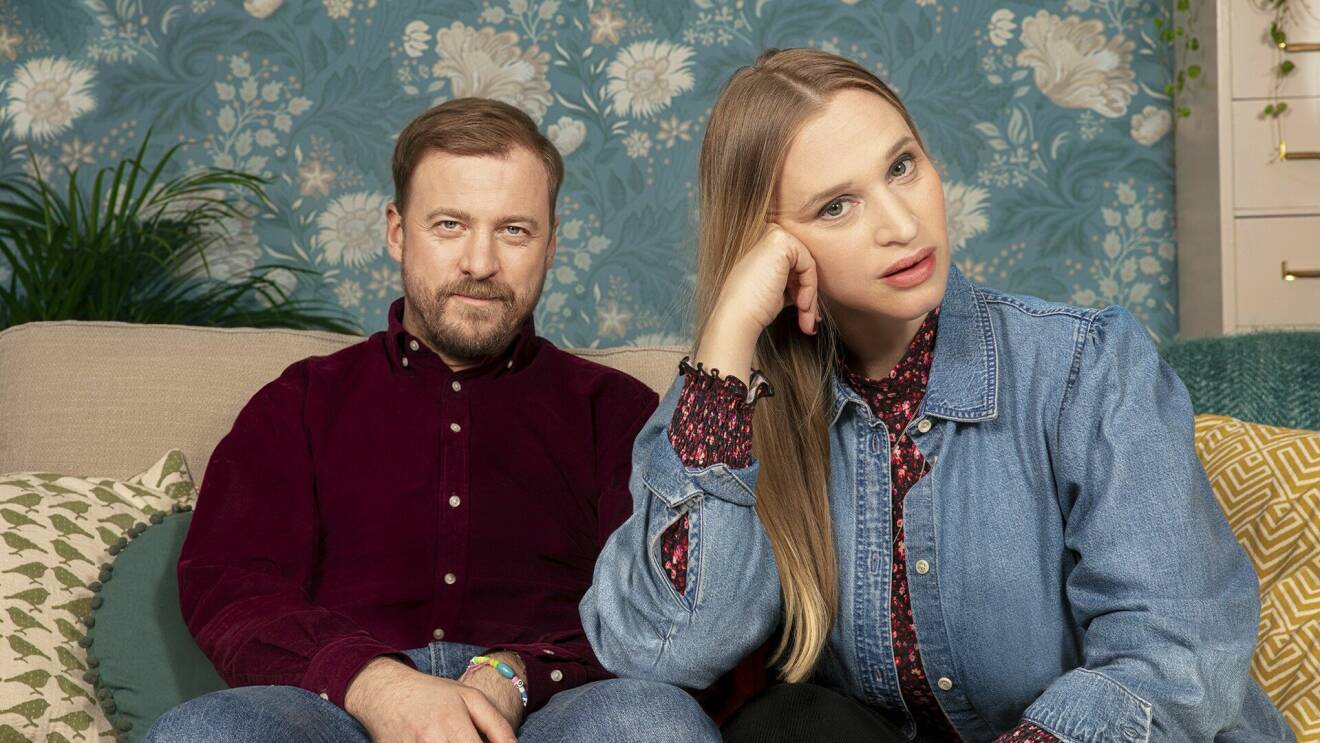 Erik Johansson och Vera Vitali i serien Bonusfamiljen.