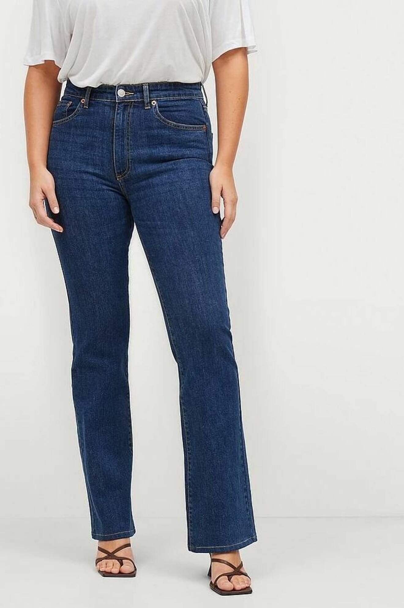 bootcut jeans med hög midja för dam från ellos collection