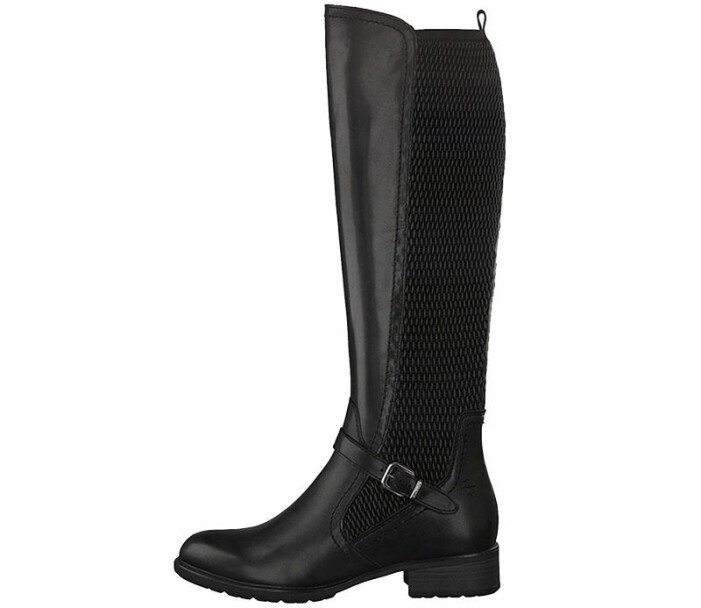 boots i läder tamaris