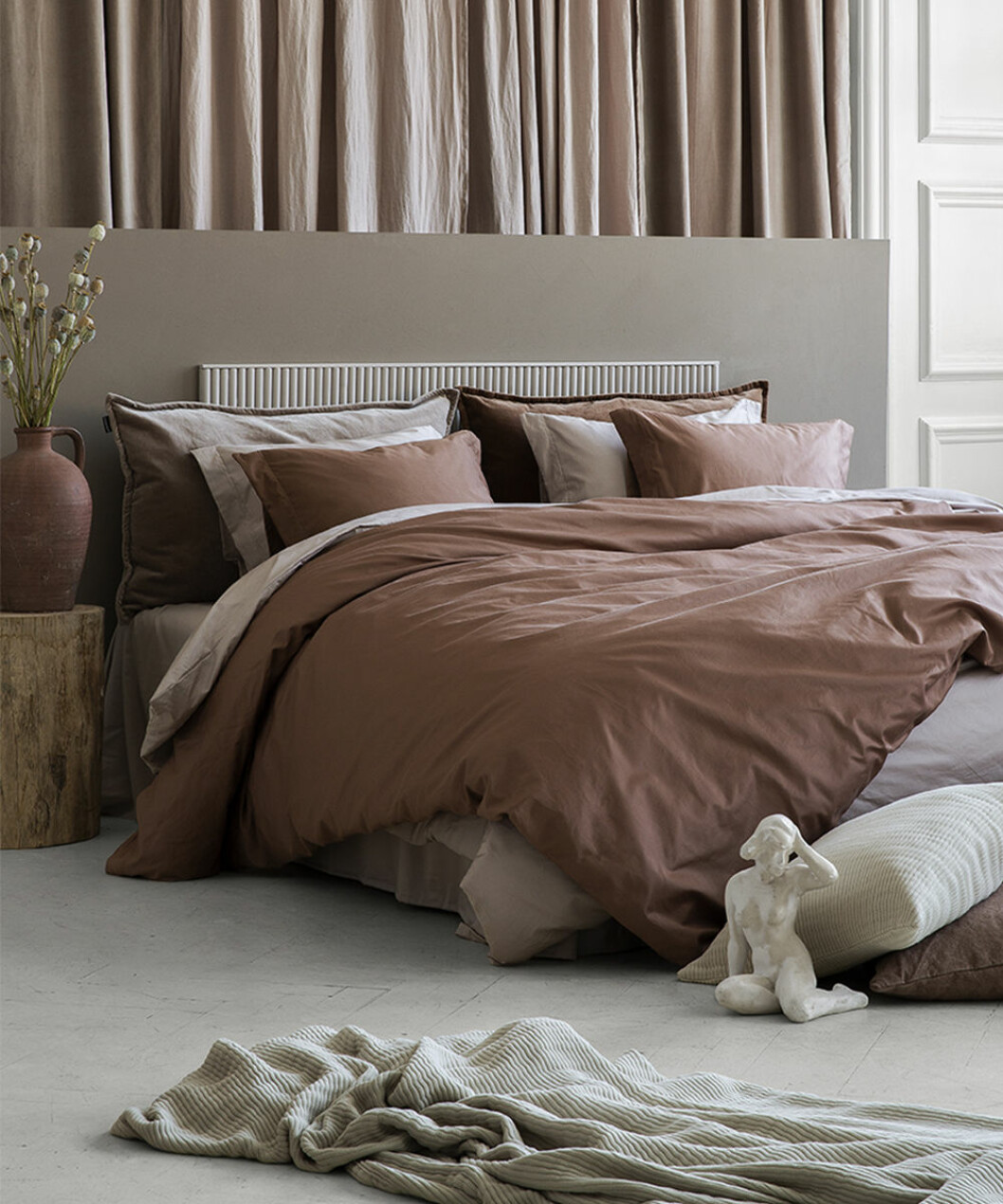 Blanda jordiga och brända färger för en vacker palett. Foto: Granit Granits premium collection med muted tones