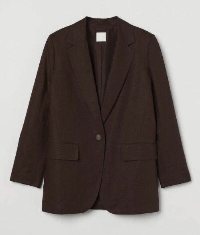 brun blazer från H&M