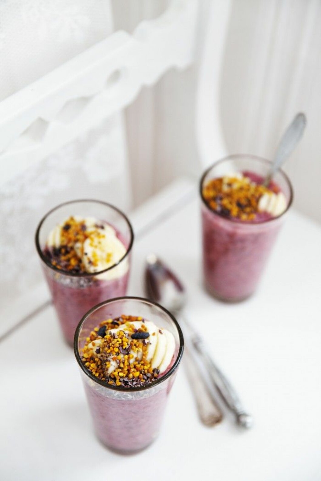 Chiapudding med jordgubb & kokos