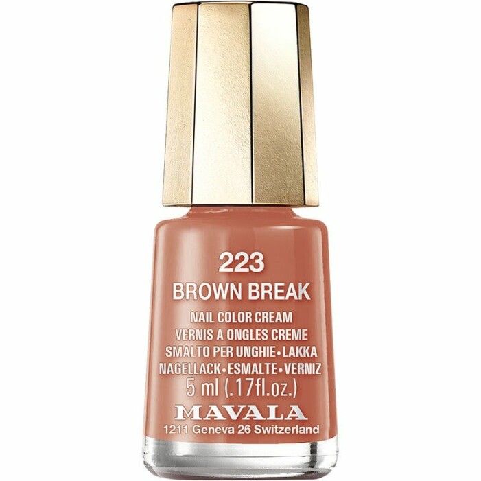brunt nagellack från mavala