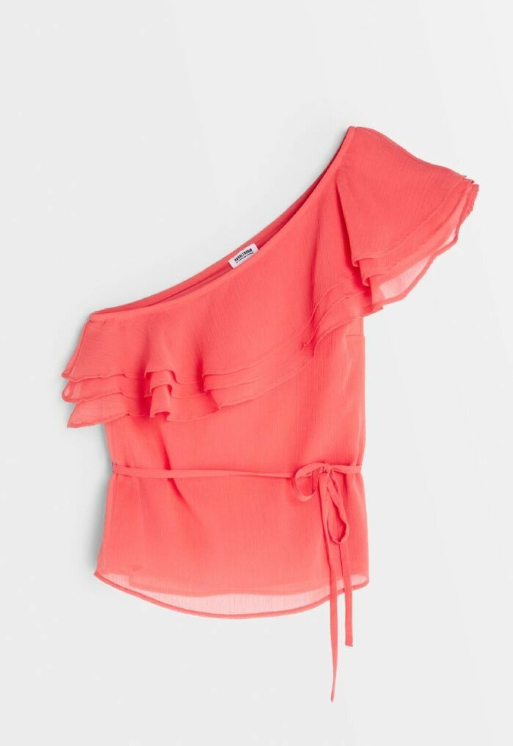 One shoulder-blue