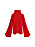 Röd tröja med hög hals och draperingar på ärmarna och framtill. Topp från By Malene Birger.