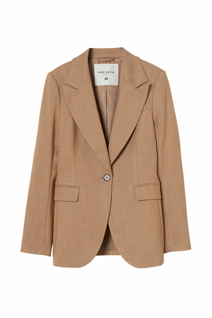camelfärgad blazer