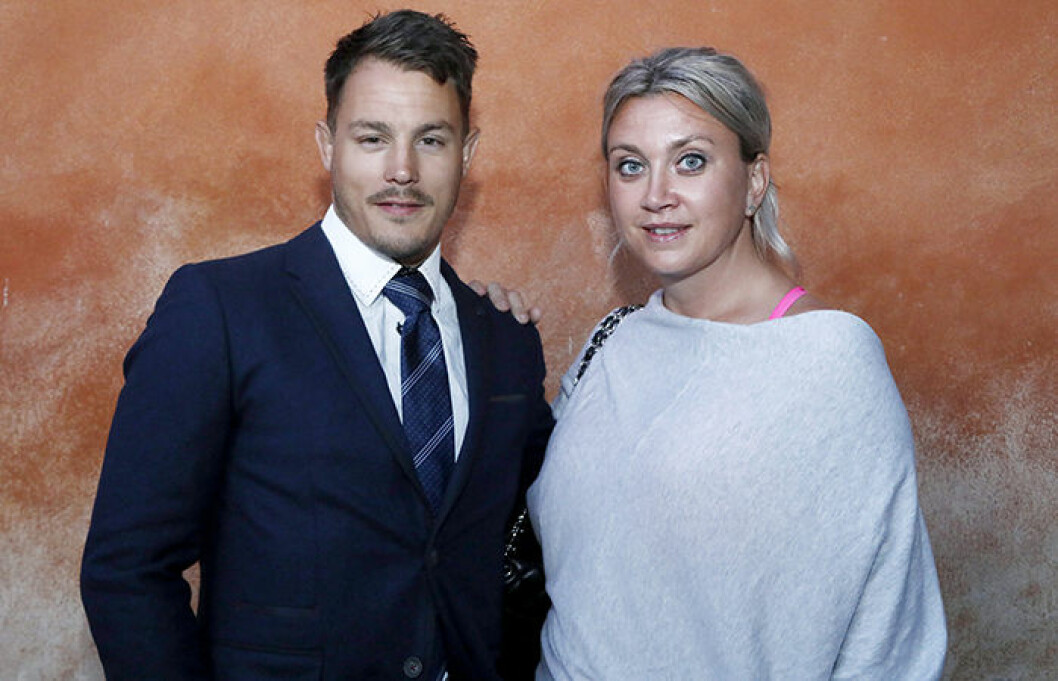 Camilla Läckberg med maken Simon Sköld. Foto: Patrik C Österberg/IBL