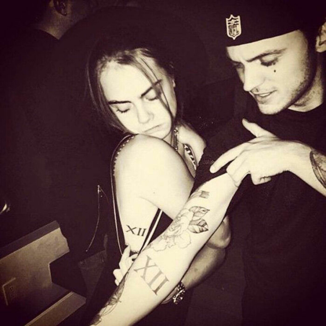 Cara och Alex tatuering