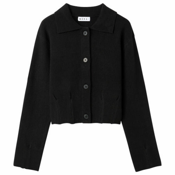 Cardigan med krage
