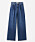 Blå jeans med hög midja och vida ben från Carin Wester.