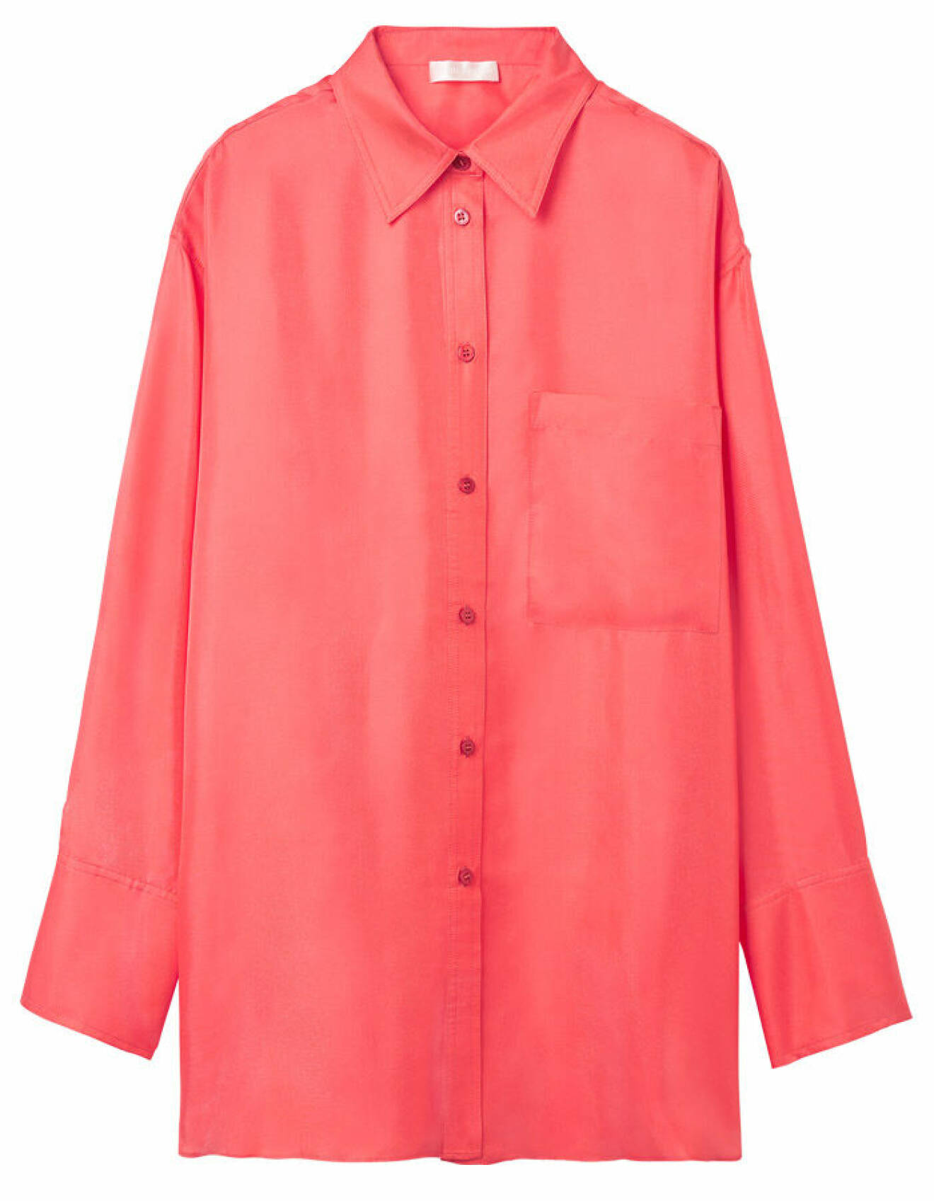 carin wester våren 2022 – rosa glansig skjorta för dam