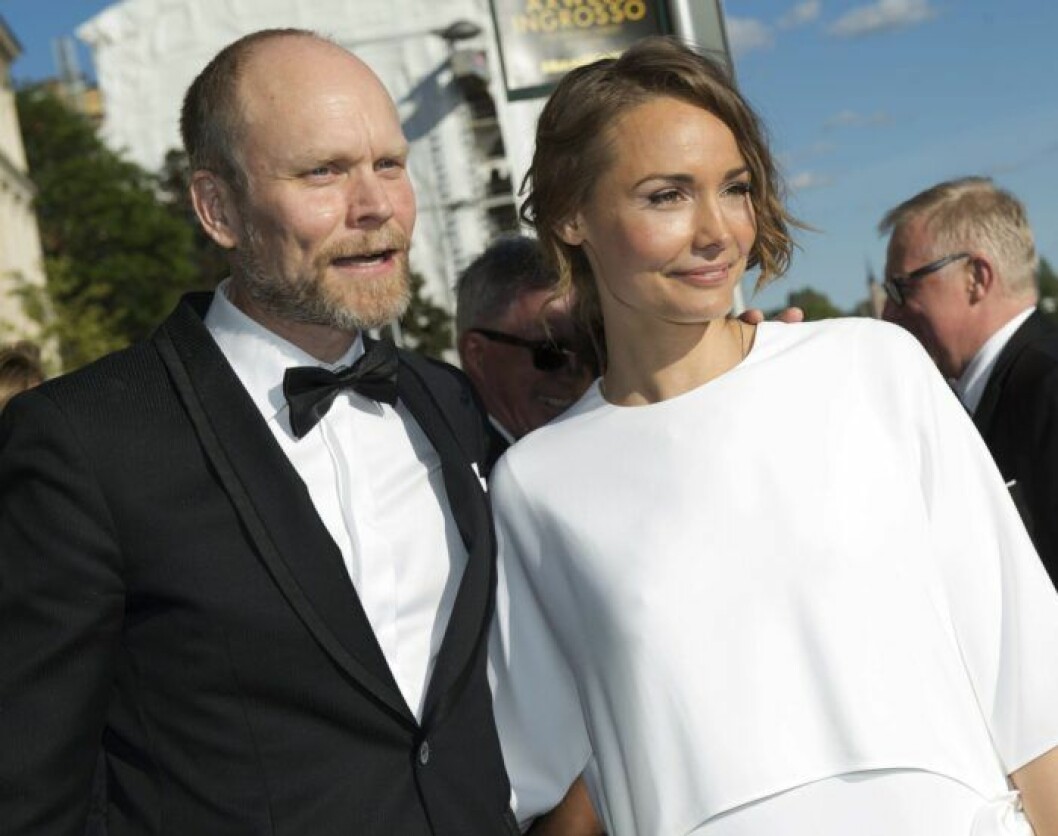 Carina Berg och Kristian Luuk på Polarpriset. Bildkälla: TT Carina Berg och Kristian Luuk på Polarpriset.