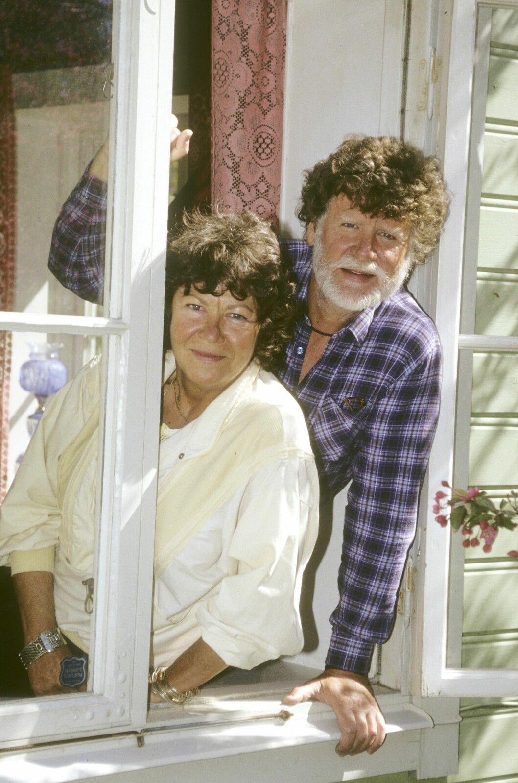 Carl Anton och hans hustru Elisabeth, som kallades Libbe. Året är 1995. Libbe somnade in 2018. carl anton fru