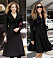 Carrie Bradshaw och Sarah Jessica Parker i svart kappa