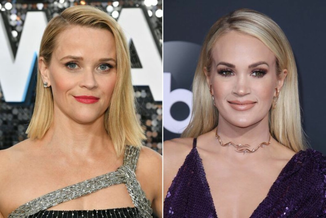 Reese Witherspoon t.v. och Carrie Underwood t.h. Carrie Underwood och Reese Witherspoon