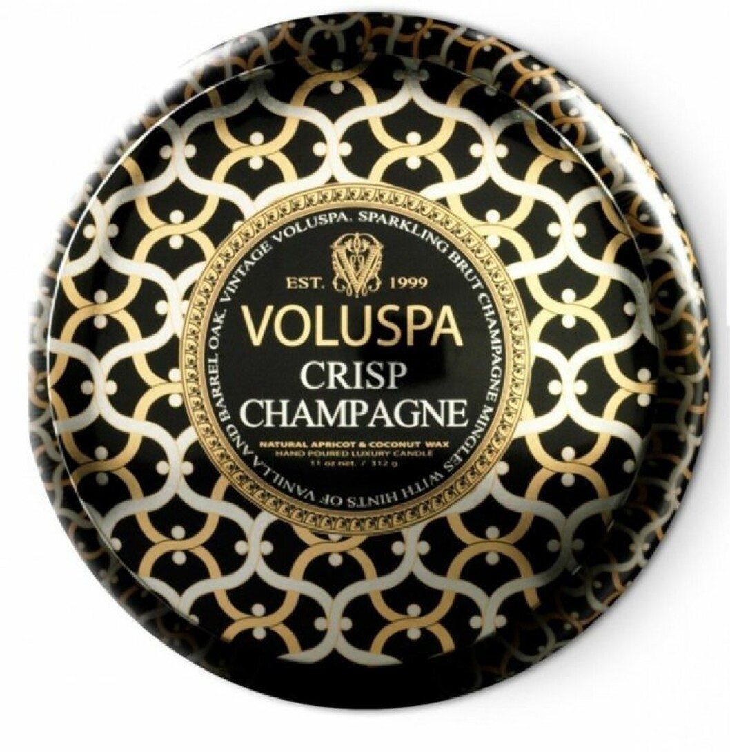 Doftljus med doft av champagne