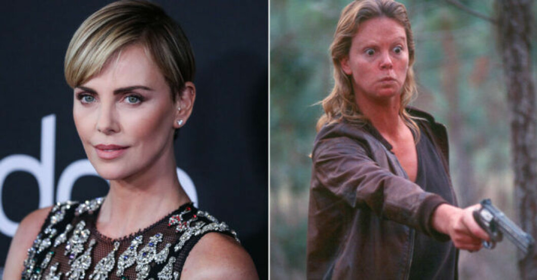 Charlize Theron i <em>Monster</em>. Charlize Theron i Monster.