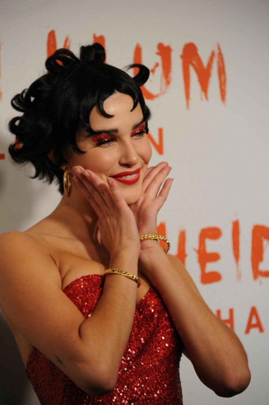 Charlotte D’Allesio. Charlotte D'Allesio på Heidi Klums halloweenfest 2019