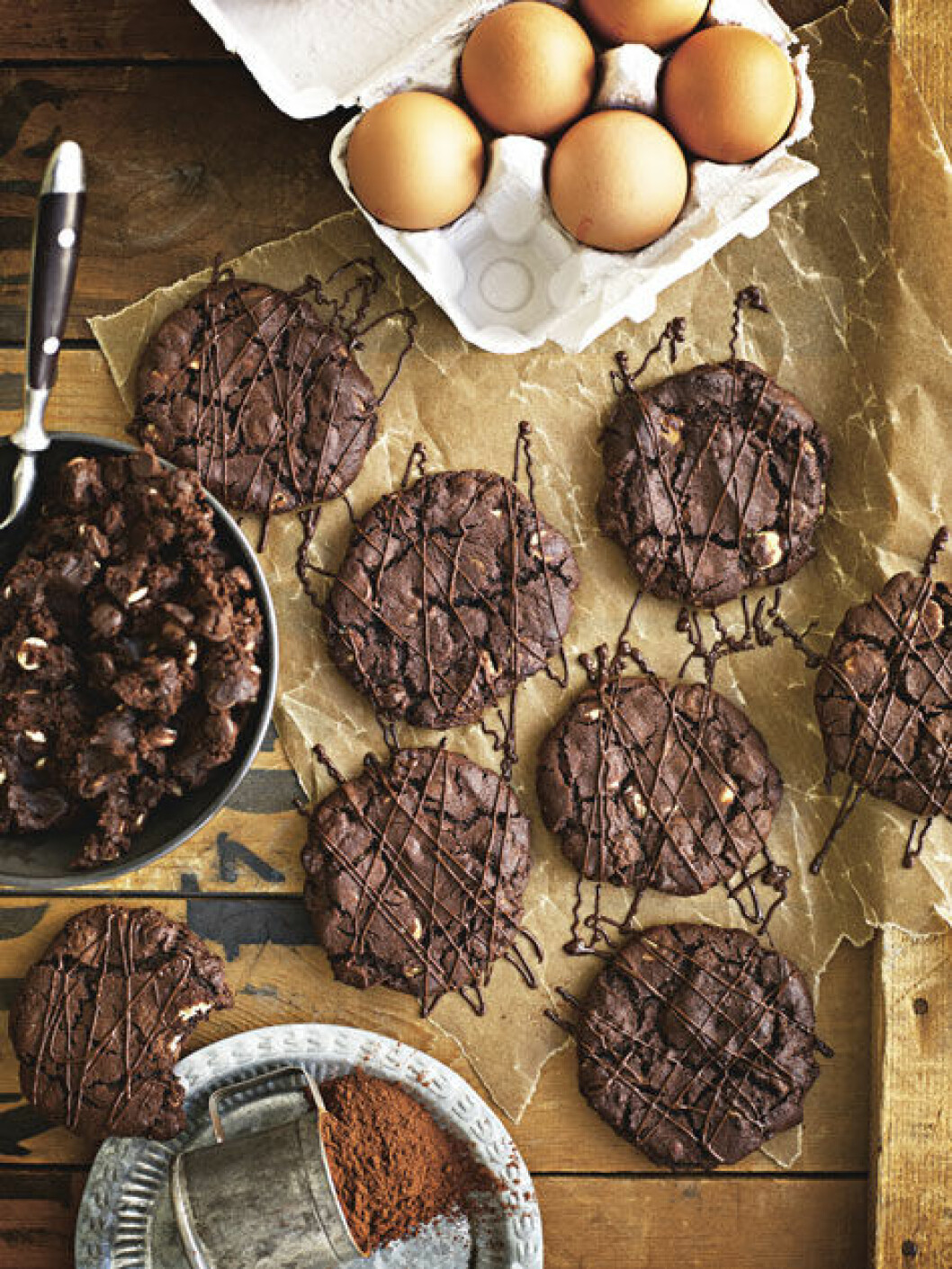Triple chocolate chip cookie