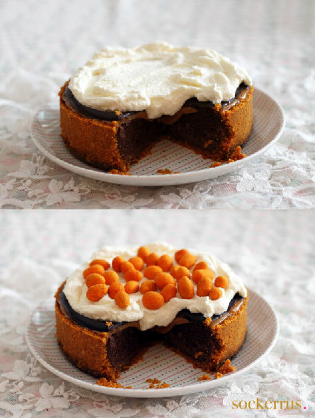chokladcheesecake med chillinötter och kolakräm