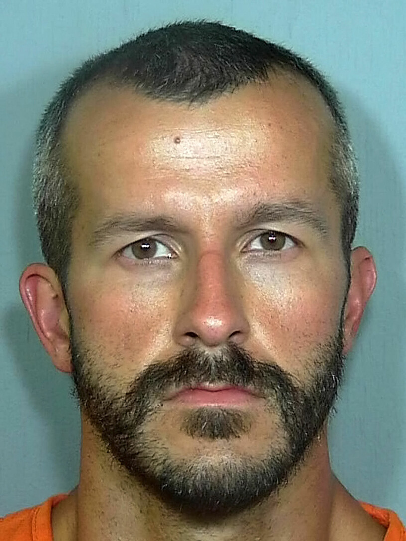 Chris Watts mugshot, när han greps av polisen.
